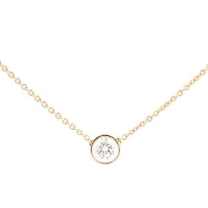 Engelbert Solitaire Bezel Necklace 0,25 ct