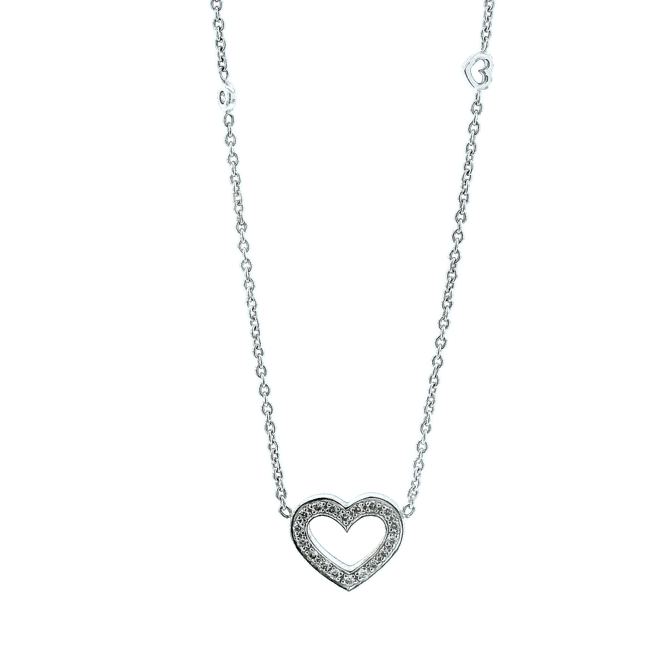 OLE LYNGGAARD COPENHAGEN Halsband "Heart" Vitguld