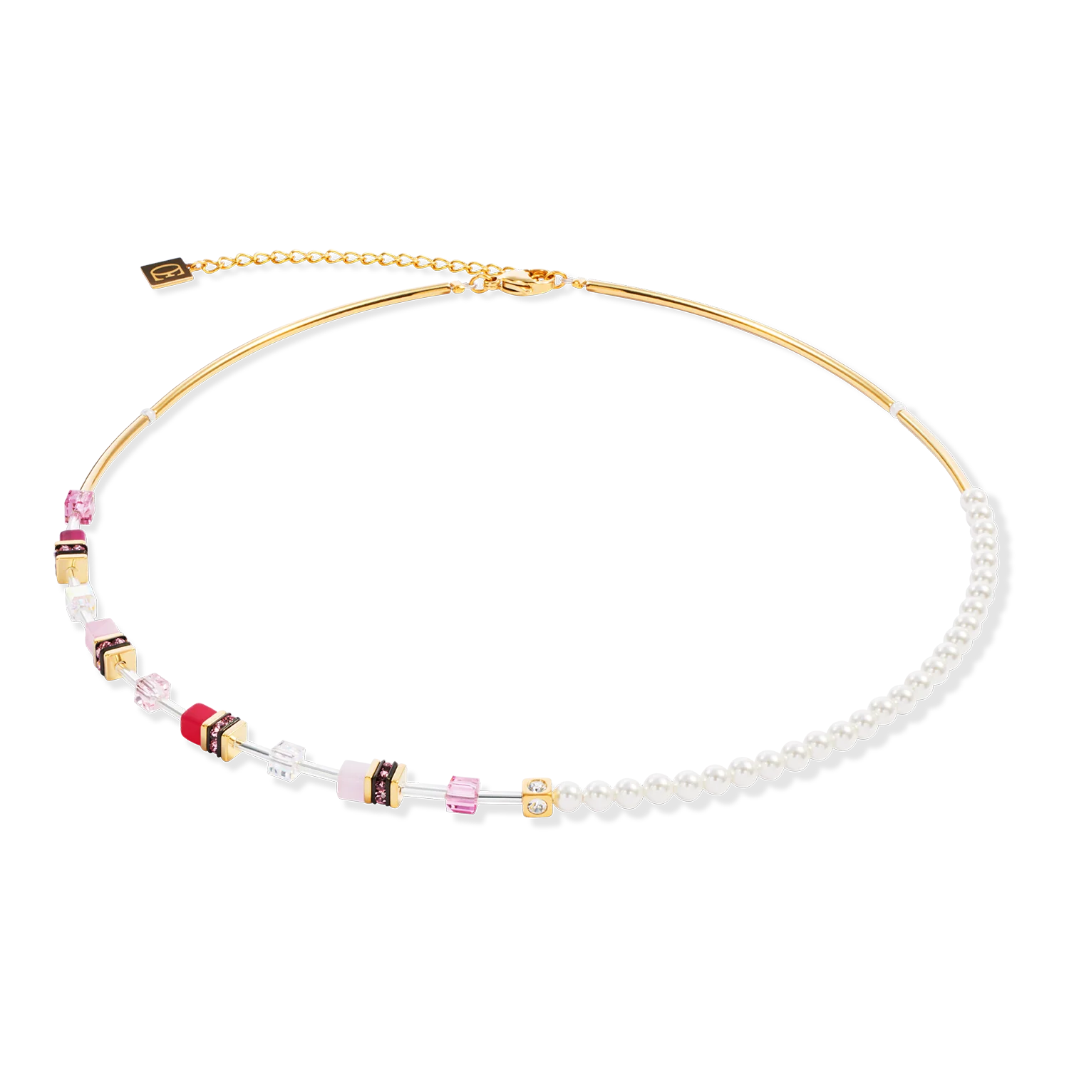 COEUR DE LION GeoCUBE Gold Rose Halsband