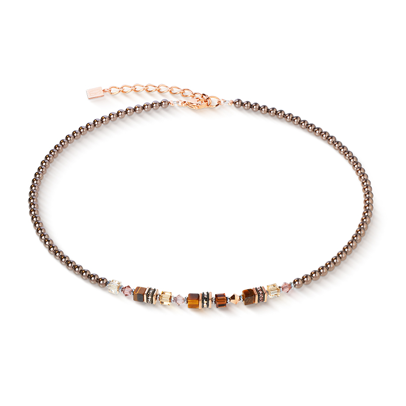COEUR DE LION Princess Earth Glow Rose Gold-Brown Halsband